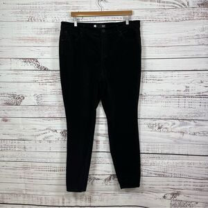 Kut From The Kloth Black Corduroy Diana Fab Ab Pants